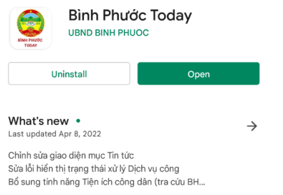 Hướng dẫn sử dụng ứng dụng "Bình Phước Today"