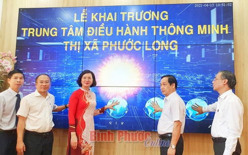 Khai trương Trung tâm Điều hành thông minh thị xã Phước Long