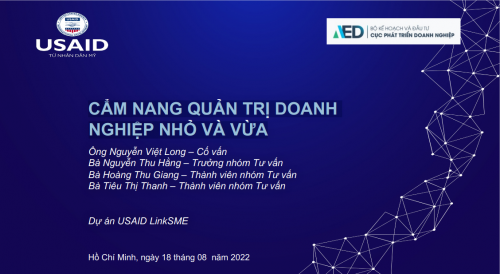 Cẩm nang quản trị doanh nghiệp nhỏ và vừa